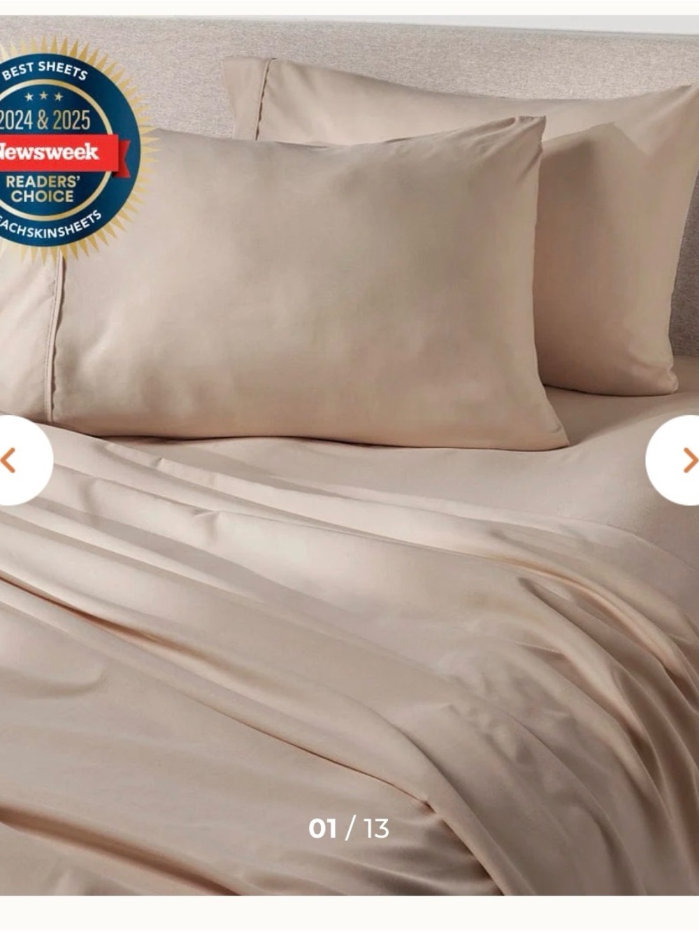 Peachskin Sheets 1500 thread count in cream size cali king #peachskin #luxury
